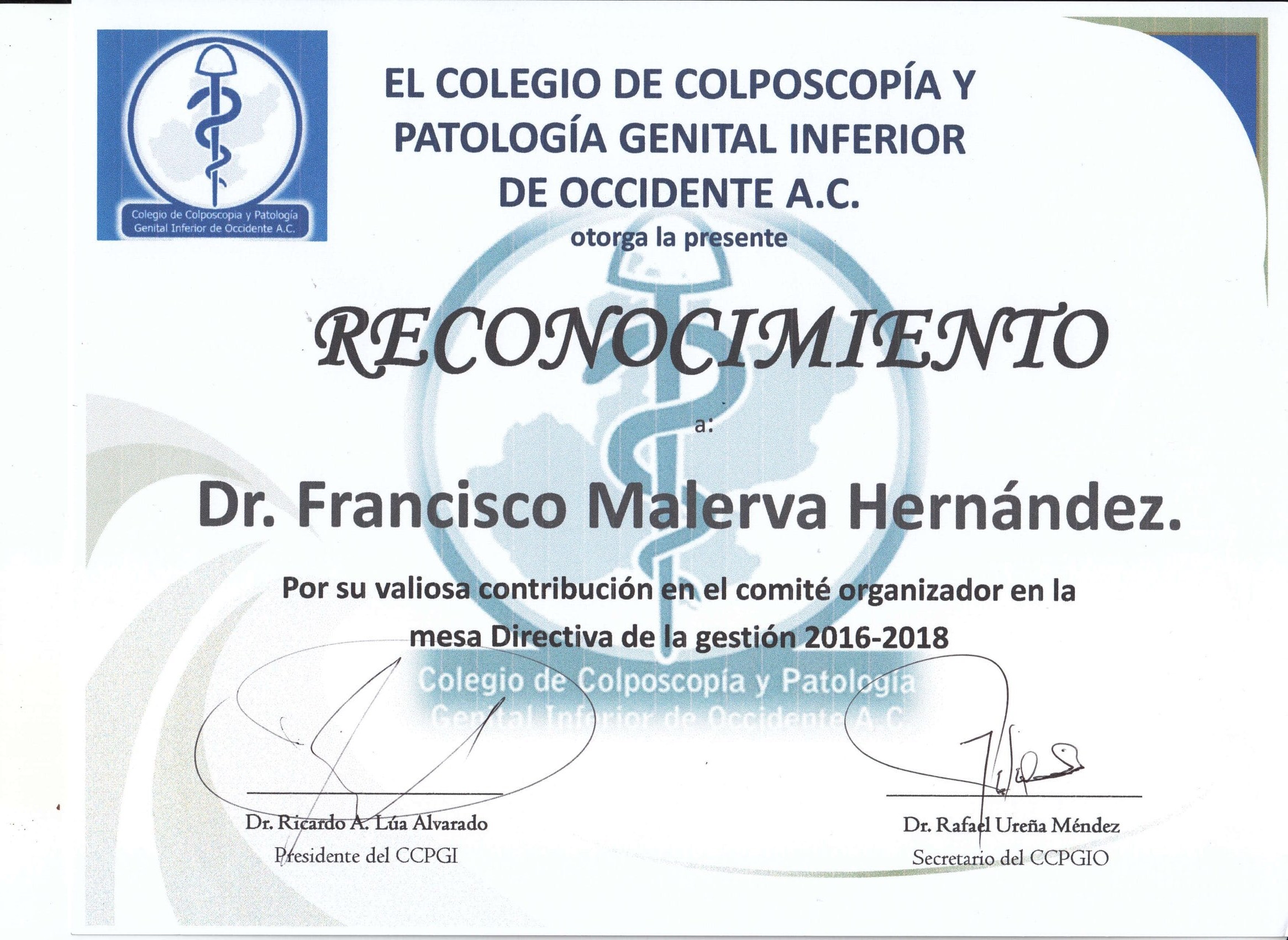 Curriculum - Ginecólogo en Guadalajara - Dr. Francisco J. Malerva
